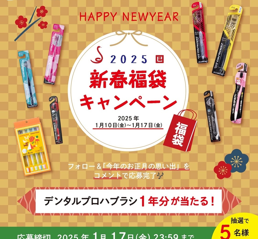 Instagram懸賞】デンタルプロ製品1年分（12本）を5名様にプレゼント【〆切01月17日】デンタルプロ